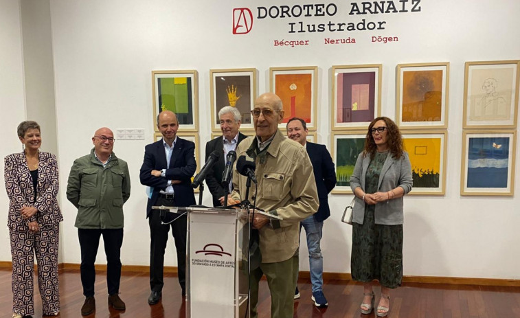 La obra del artista madrileño Doroteo Arnáiz, afincado en A Coruña, recala en el Museo de Artes do Gravado