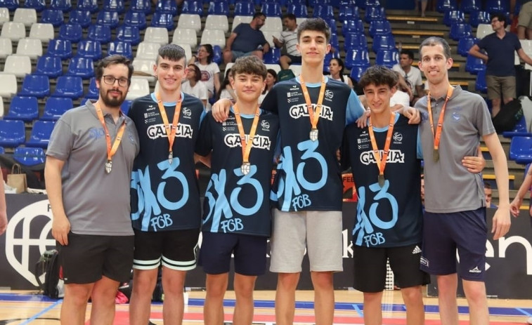 Los arousanos Yago Rey y Mauro Caneda, novenos con Galicia sub 15 en Murcia