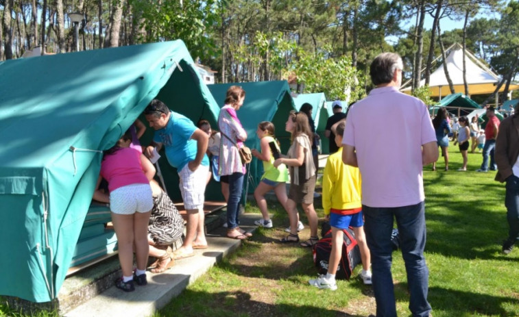 El campamento de a Lanzada recibe a 140 niños de diferentes puntos de Pontevedra