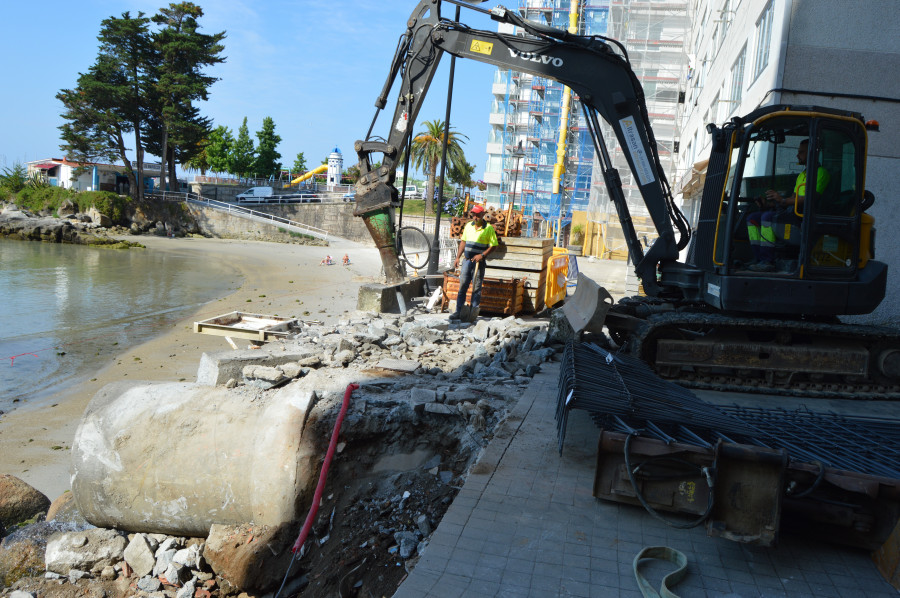 Las obras del muro de la playa de Lavapanos comienzan con un presupuesto de 40.000 euros