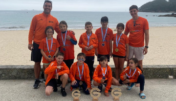 Equipo alevín campión de praia 2024