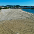 Obras playa de a concha compostela