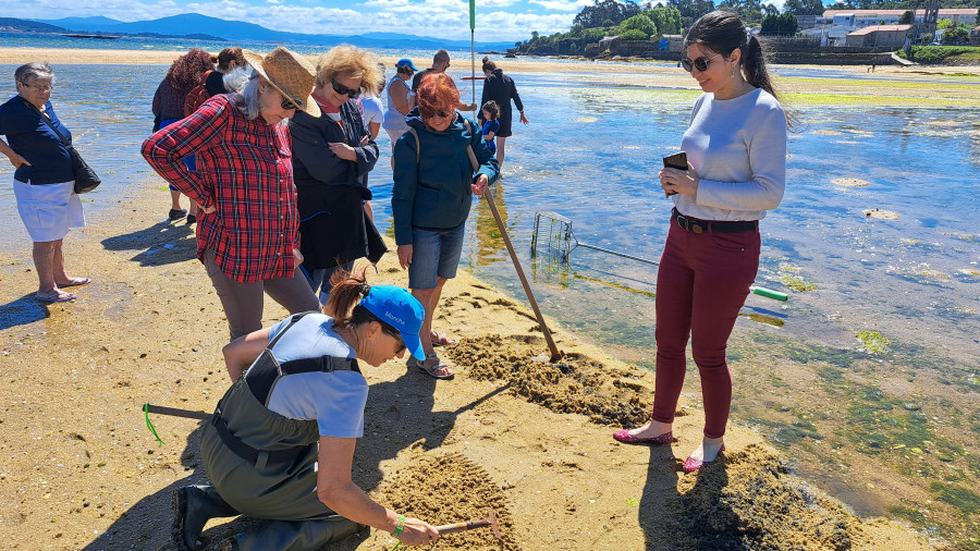 Arranca la Semana do Mar con el taller para experimentar el oficio de las mariscadoras y con la feria marinera y sus 40 puestos