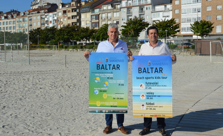 La playa de Baltar acogerá este verano a más de 300 personas en las pistas deportivas