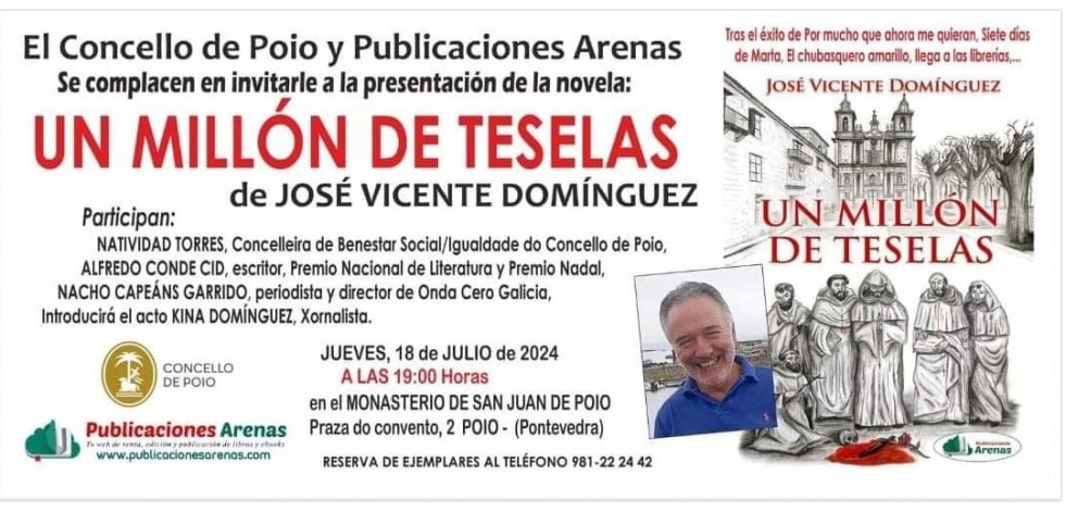 El Mosteiro de Poio acoge la presentación del libro “Un Millón de Teselas”