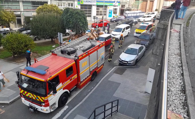 La basura arde en A Coruña