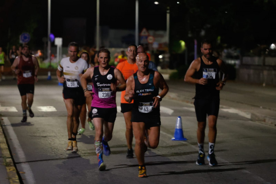 Anxo Otero y Martina López ganan la XX Carreira Nocturna de Vilagarcía