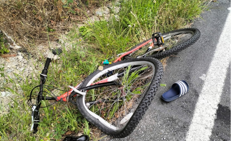 Un menor resulta herido en un accidente entre un coche y un ciclista en Vilanova