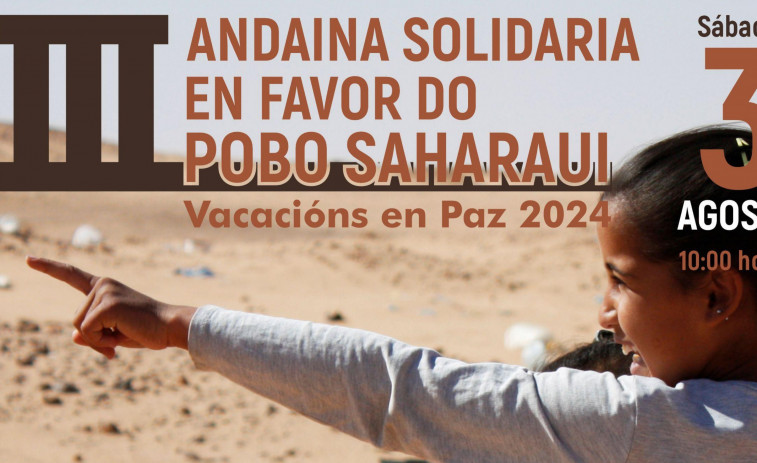 La III Andaina Solidaria a favor del pueblo saharaui tendrá lugar el día 3 de agosto en Rianxo