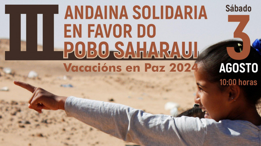 La III Andaina Solidaria a favor del pueblo saharaui tendrá lugar el día 3 de agosto en Rianxo