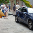 Accidente patinete coche en méndez núñez