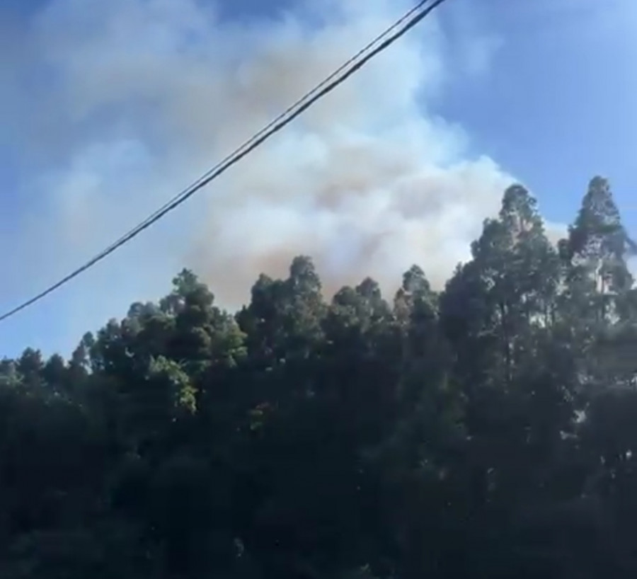 Extinguido el primer incendio forestal del verano en la comarca, entre Ribeira y A Pobra, que calcinó 1,88 hectáreas de arbolado