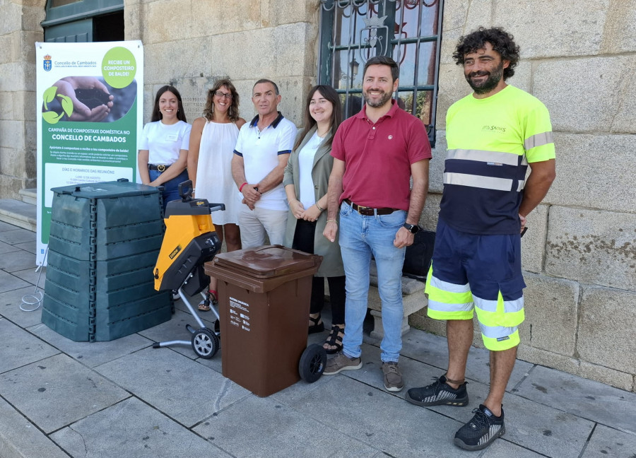 Cambados incrementa la infraestructura de compostaje para evitar grandes subidas en el recibo de los vecinos