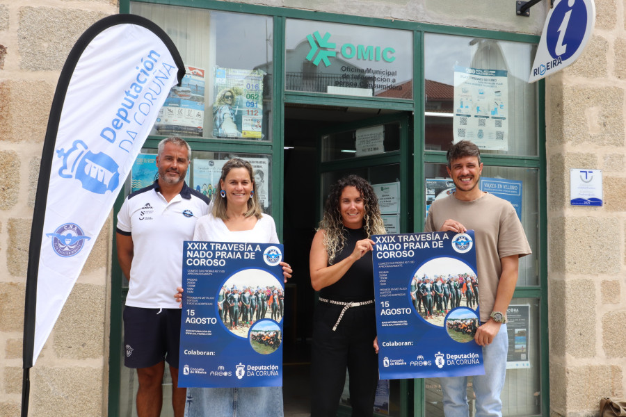 Ribeira acoge mañana la XXIX edición de la Travesía a Nado “Praia de Coroso”