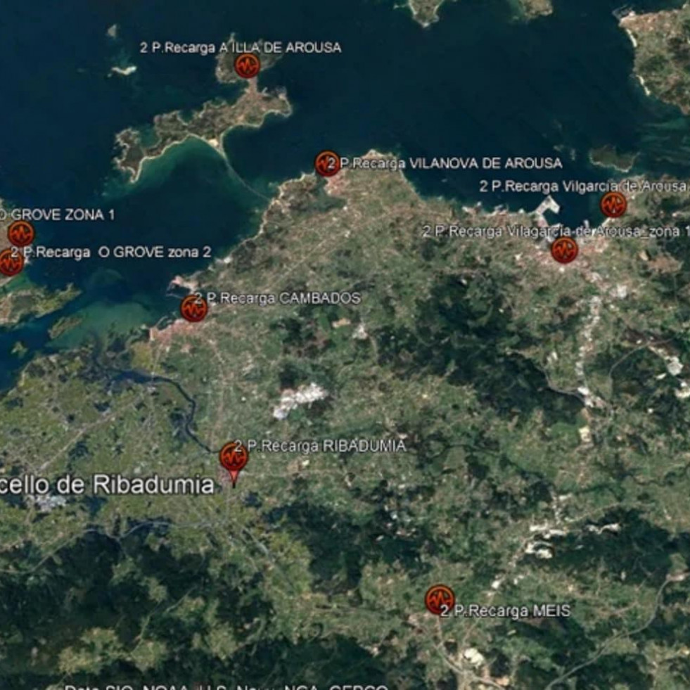 O Salnés licita la creación de la red de carga de coches eléctricos por un canon total de 243.000 euros