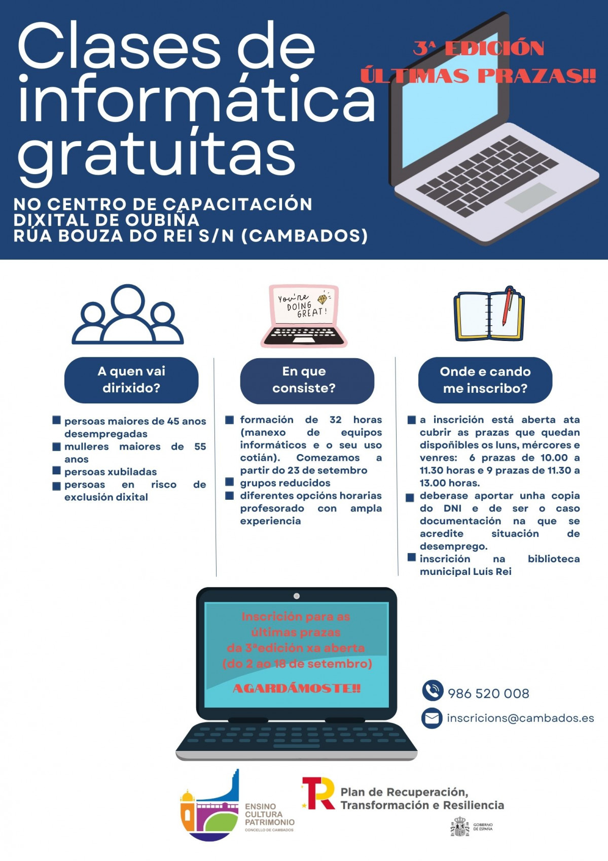 Curso capacitación cambados gratuito