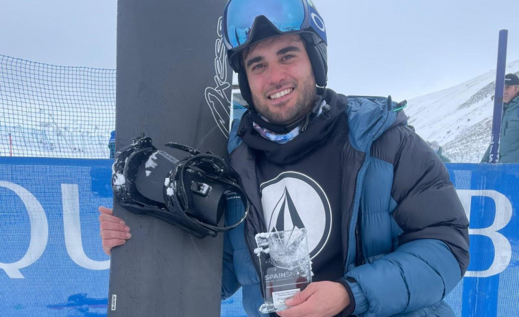 El cuntiense Ángel Torres competirá estas semanas en Chile en la Snowboard Cup