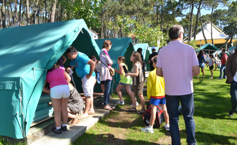 El campamento de A Lanzada recibe este domingo al último turno de participantes