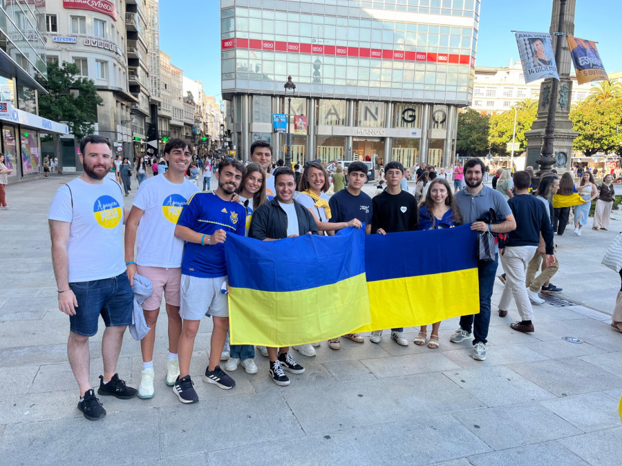 Arousa Moza celebra el Día de Ucrania en Vilagarcía