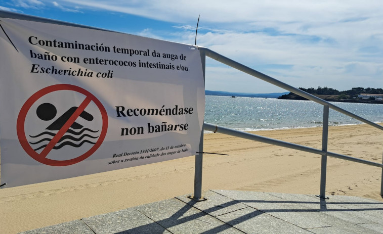 Detectado un novo episodio de contaminación microbiolóxica na auga de baño da praia do Areal