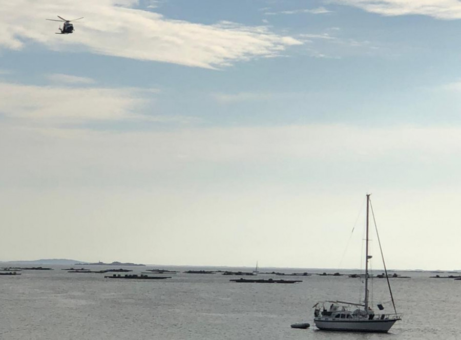 Alertan de la posible desaparición de una mujer cuando se bañaba en la playa de Piñeirón, en Boiro