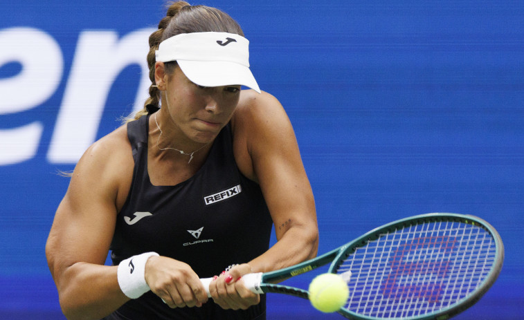 Jéssica Bouzas se despide con la cabeza alta del US Open ante la todopoderosa Pegula