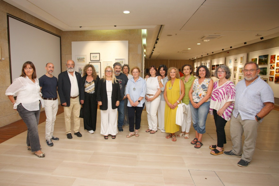 La Cultural de Sanxenxo pone en marcha la exposición “Arte sobre papel” con más de una decena de artistas