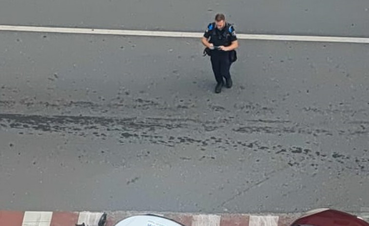 Dos heridos leves tras un choque entre un coche y un patinete y un atropello, ambos en Doutor Tourón