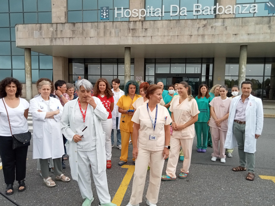 Protestas en el Hospital do Barbanza por quedar tres días en verano sin radiólogo de urgencia