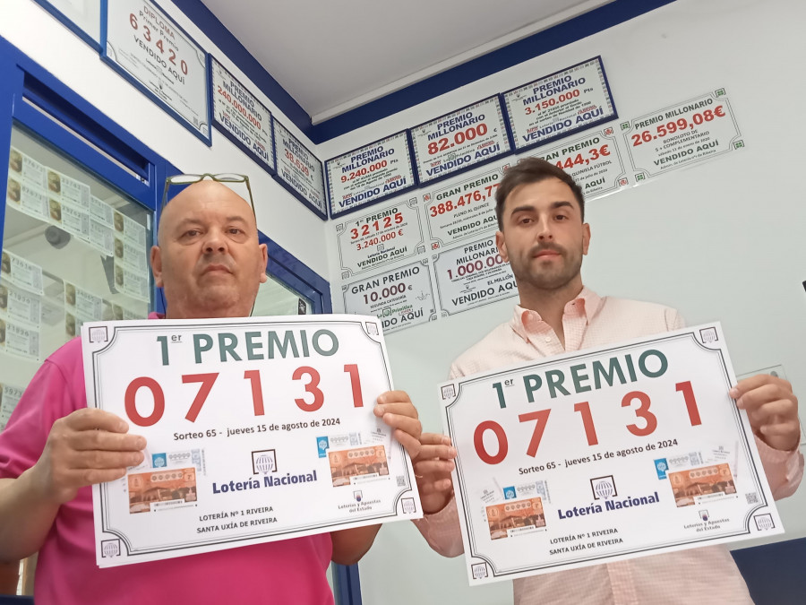 La Quiniela deja un premio de 14.000 euros en Ribeira