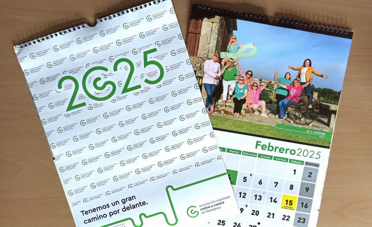 AECC de Sanxenxo vende los 100 primeros calendarios solidarios y ya prepara una nueva impresión