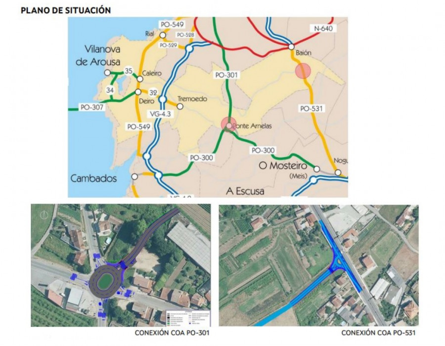 Convocan a los expropiados por la conexión del vial de la parcelaria en Baión