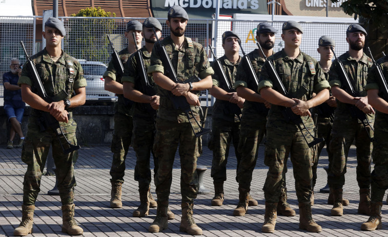 La Brilat ensaya en Vilagarcía para los actos conmemorativos del fin de semana