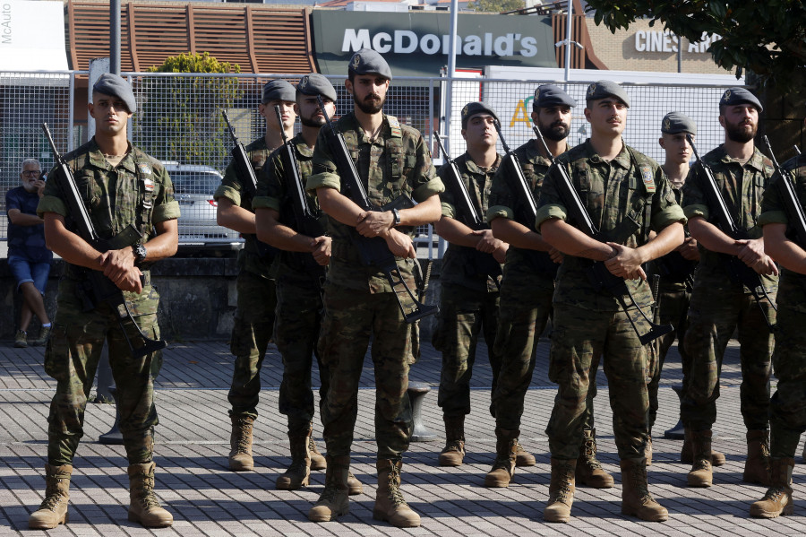 La Brilat ensaya en Vilagarcía para los actos conmemorativos del fin de semana