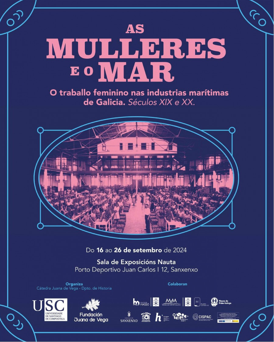 Últimos días para visitar la exposición “As mulleres e o mar” en la Sala Nauta en Sanxenxo