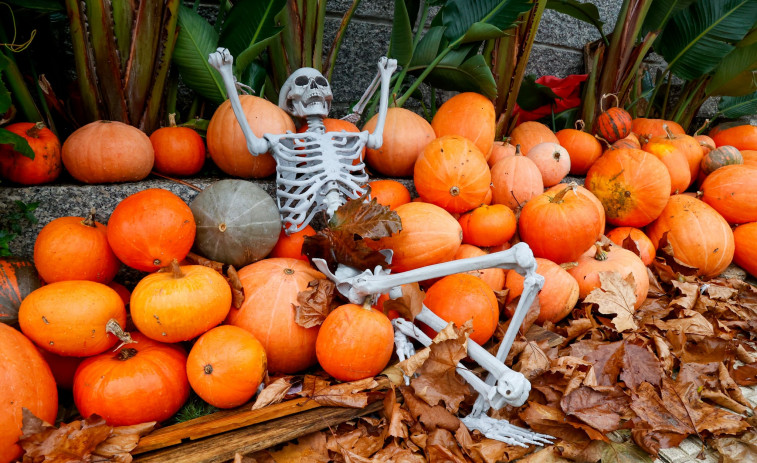 La decoración de Montse se convierte en asociación y su Casa del Terror crece en Meis