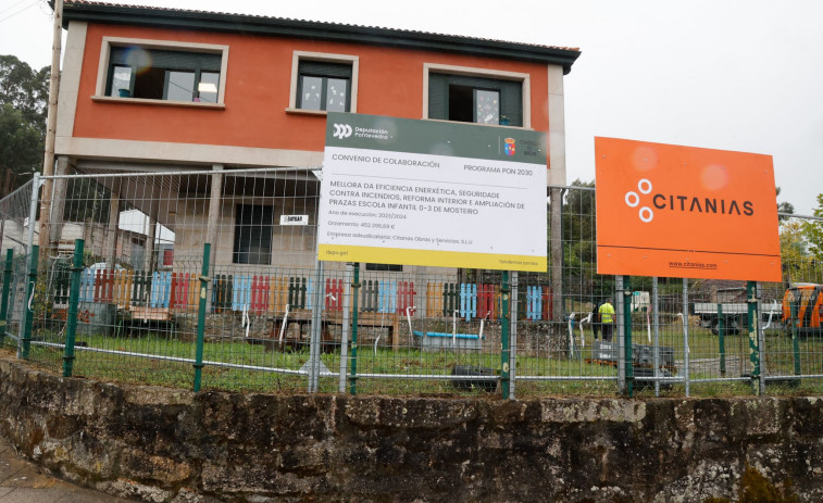 Arrancan seis meses de convivencia de obras con el uso de la Escuela Infantil en Meis