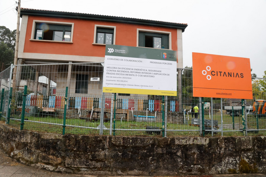 Arrancan seis meses de convivencia de obras con el uso de la Escuela Infantil en Meis