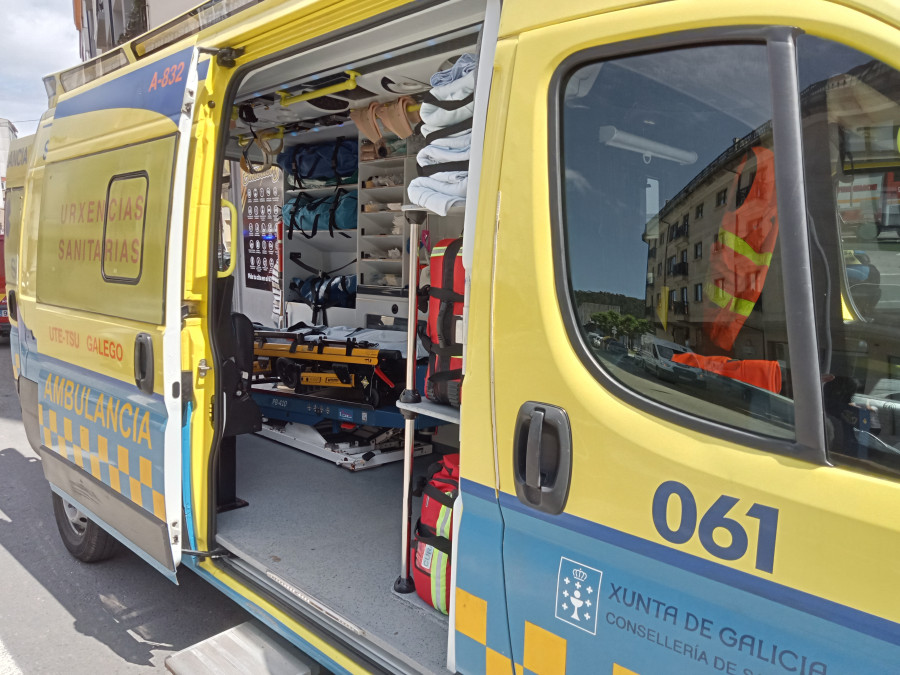 Registrada en la Autovía do Barbanza, en Isorna, una colisión entre dos coches en la que una herida solicitó el alta voluntaria