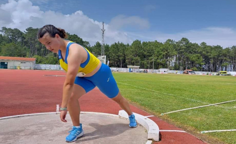 Sara Caamaño, del Atletismo Barbanza, subcampeona de España Sub 16 en Navarra