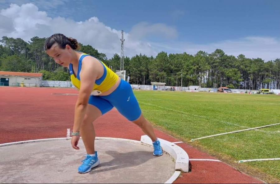 Sara Caamaño, del Atletismo Barbanza, subcampeona de España Sub 16 en Navarra