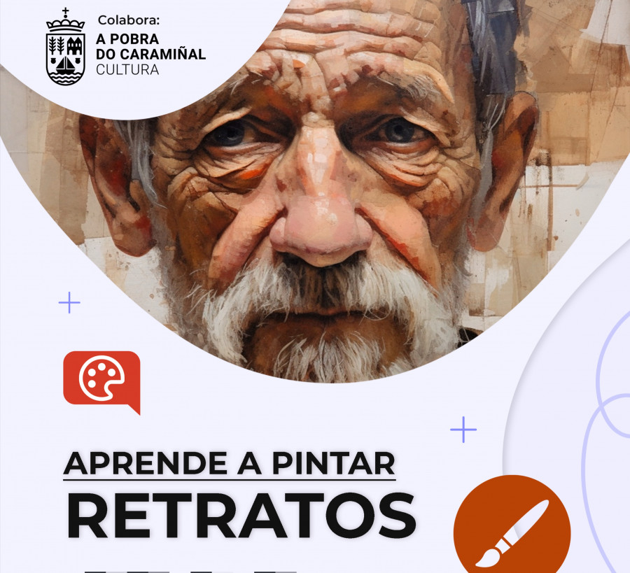 A Pobra amplía su oferta formativa cultural de este curso con clases de Andrés Bernal para pintar retratos