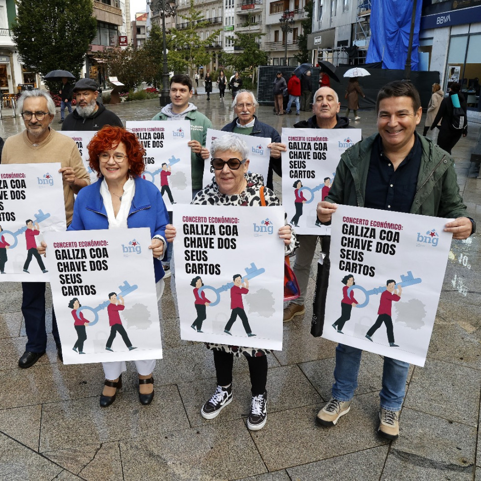 El BNG lleva a O Salnés la campaña para defender un concierto económico como el del País Vasco