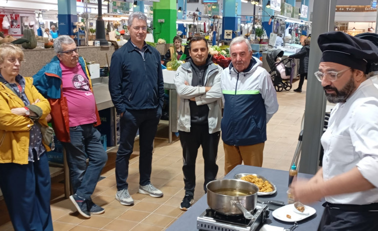 Los viernes también habrá “Cociña en vivo” en la plaza de abastos de O Grove