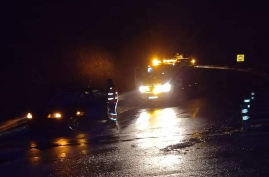 Dos conductores resultan heridos en sendos accidentes en la Autovía do Barbanza a su paso por Rianxo