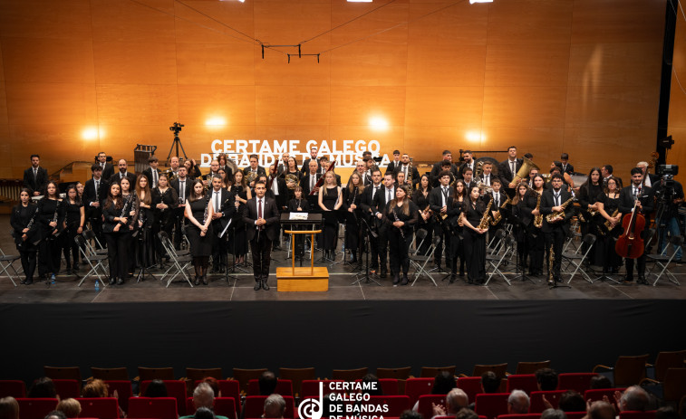 La Banda de Música de Caldas gana la sección segunda del Certame Galego