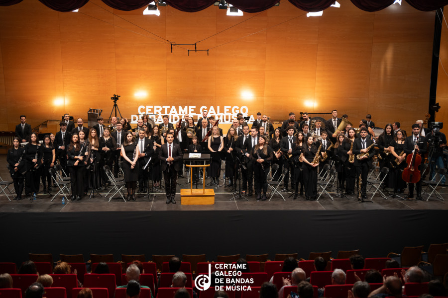 La Banda de Música de Caldas gana la sección segunda del Certame Galego