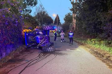 Accidente tractor sanxenxo