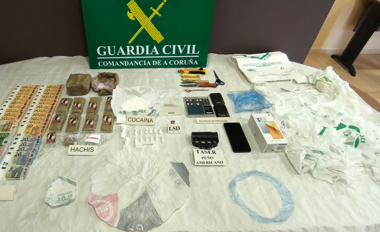 Ingresa en prisión preventiva un hombre de 39 años al que la Guardia Civil detuvo en Boiro por tráfico de drogas