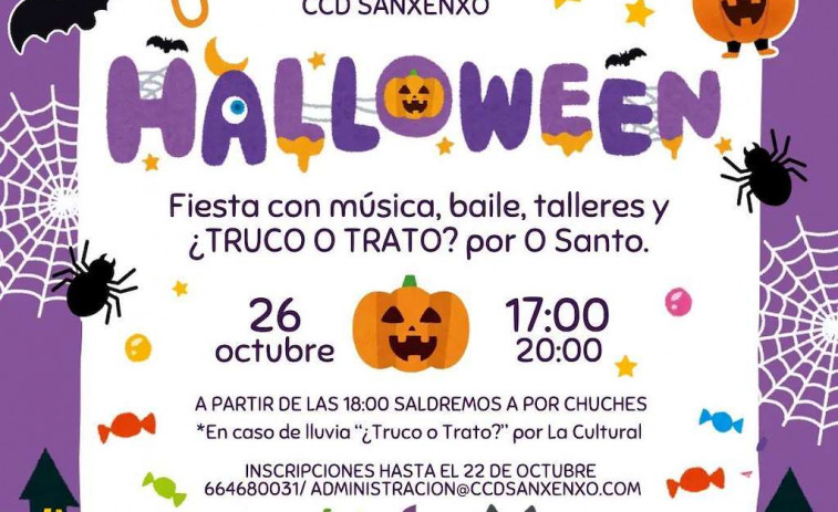 Sanxenxo celebra Halloween con una fiesta, talleres y manualidades